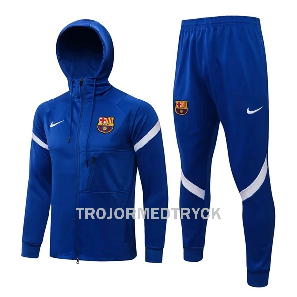 FC Barcelona Träningsjacka Hoodie-dräkt 22/23 Blå