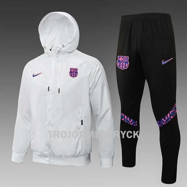 FC Barcelona Träningsjacka Windrunner Suit 22/23 Vit