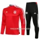 FC Bayern München Träningsträningsoverall Quarter-Zip Barn 22/23 Röd