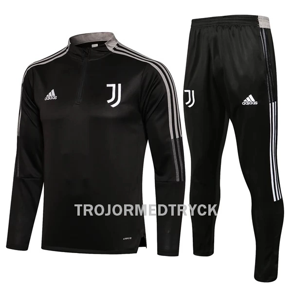 Juventus Träningsträningsoverall Quarter-Zip Barn 22/23 Mörkgrå