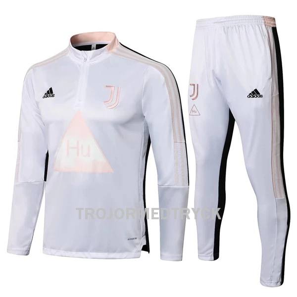 Juventus Träningsträningsoverall Quarter-Zip Barn 22/23 Vit