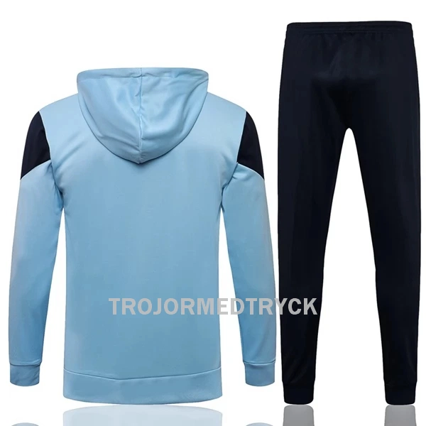 Manchester City Träningsjacka Hoodie-dräkt 22/23 Ljusblå