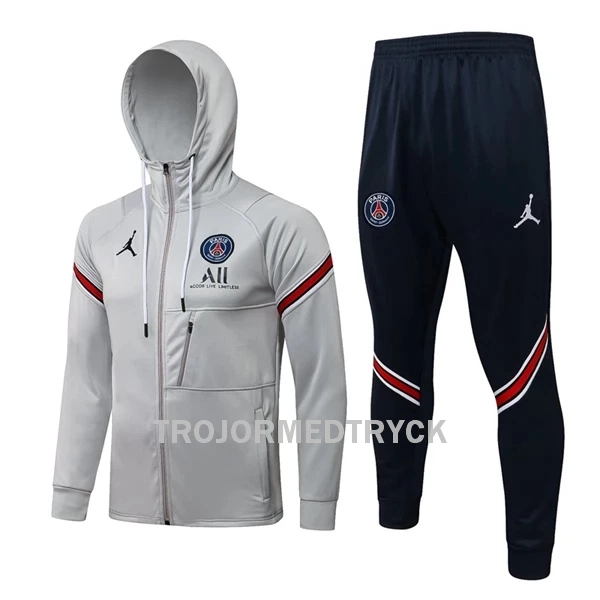 Paris Saint-Germain Träningsjacka Hoodie-dräkt 22/23 Ljusgrå