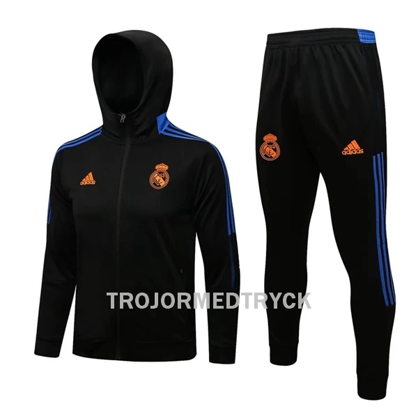 Real Madrid Träningsjacka Hoodie-dräkt 22/23 Svart blå