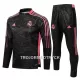 Real Madrid Träningsträningsoverall Quarter-Zip Barn 22/23 Svart röd