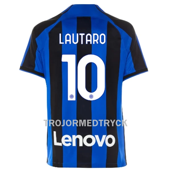 Inter Milan Lautaro 10 Fotbollströja Hemma 22/23