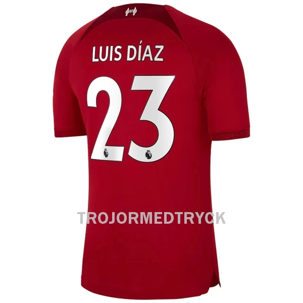 Liverpool Luis Díaz 23 Fotbollströja Hemma 22/23