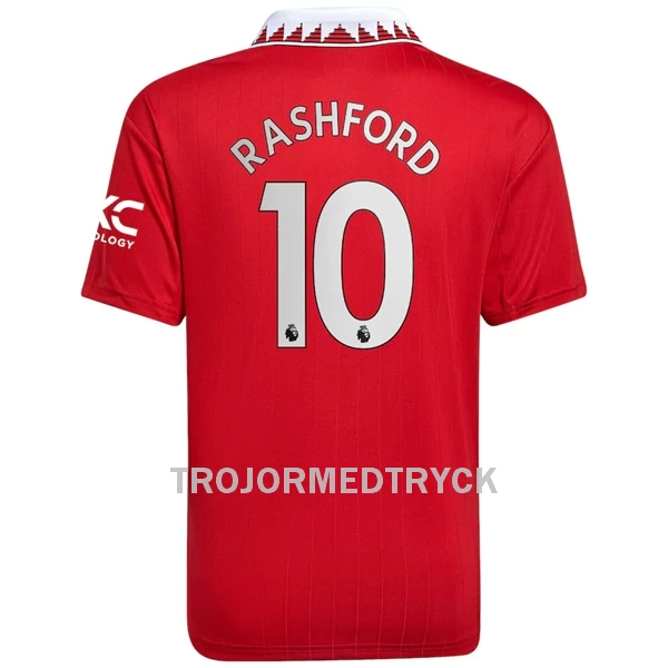 Manchester United Rashford 10 Fotbollströja Hemma 22/23