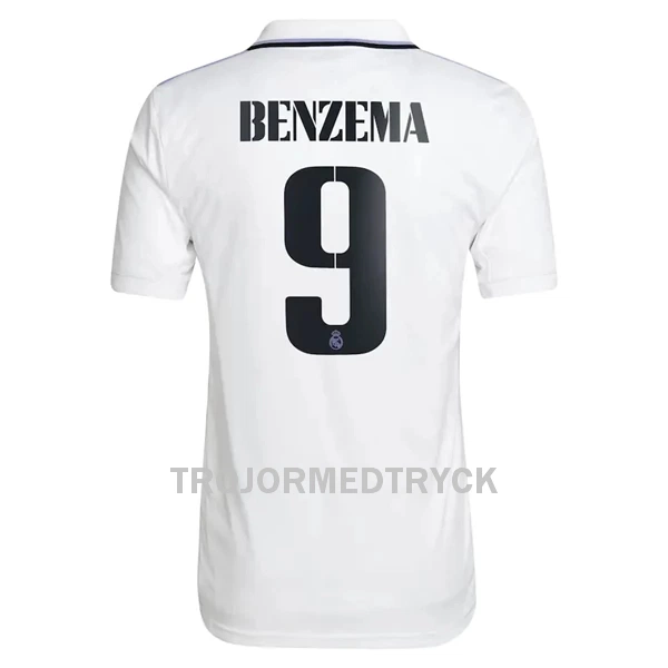 Real Madrid Benzema 9 Fotbollströja Hemma 22/23