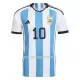 Argentina Messi 10 VM 2022 Fotbollströja Hemma