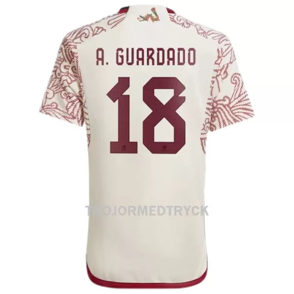 Mexiko A.GUARDADO 18 VM 2022 Fotbollströja Borta