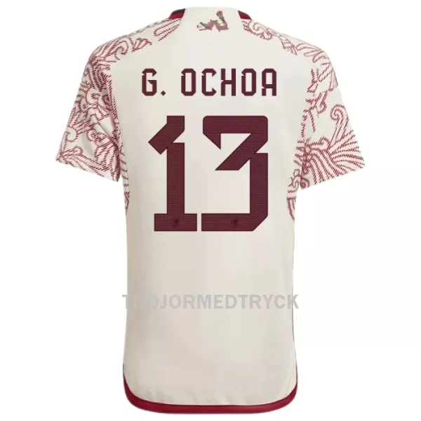 Mexiko G.OCHOA 13 VM 2022 Fotbollströja Borta