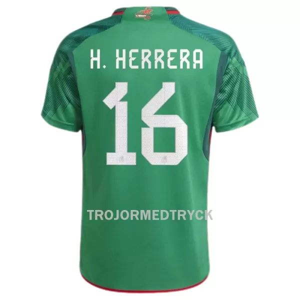 Mexiko H.HERRERA 16 VM 2022 Fotbollströja Hemma