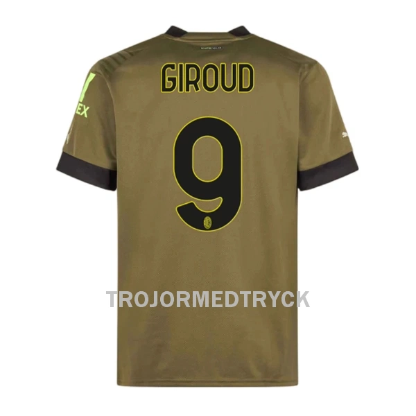 AC Milan Giroud 9 Fotbollströja Tredje 22/23