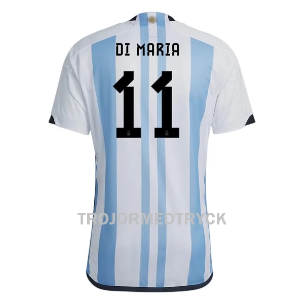 Argentina Di Maria 11 VM 2022 Fotbollströja Hemma