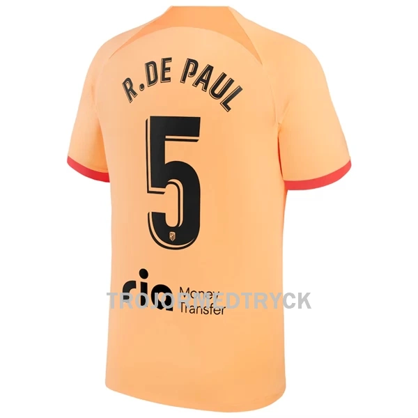 Atlético Madrid R. De Paul 5 Fotbollströja Tredje 22/23