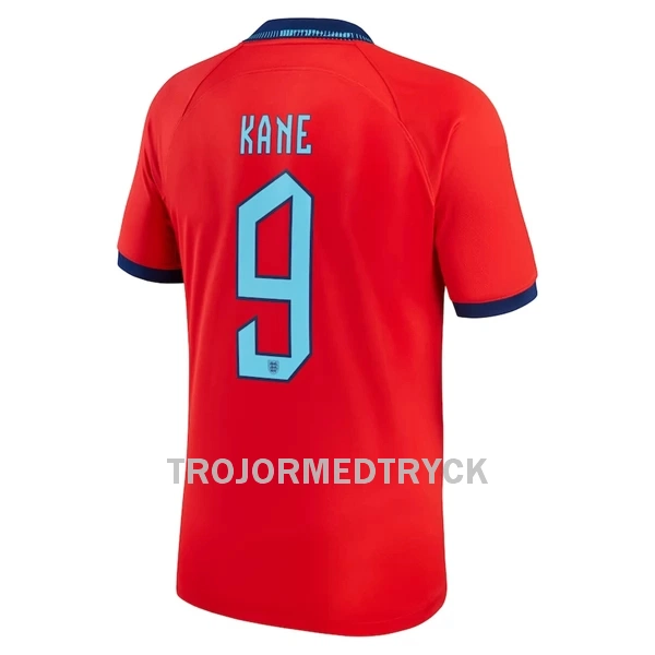 England Kane 9 VM 2022 Fotbollströja Borta