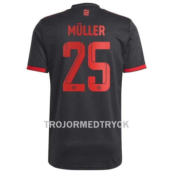 FC Bayern München Müller 25 Fotbollströja Tredje 22/23