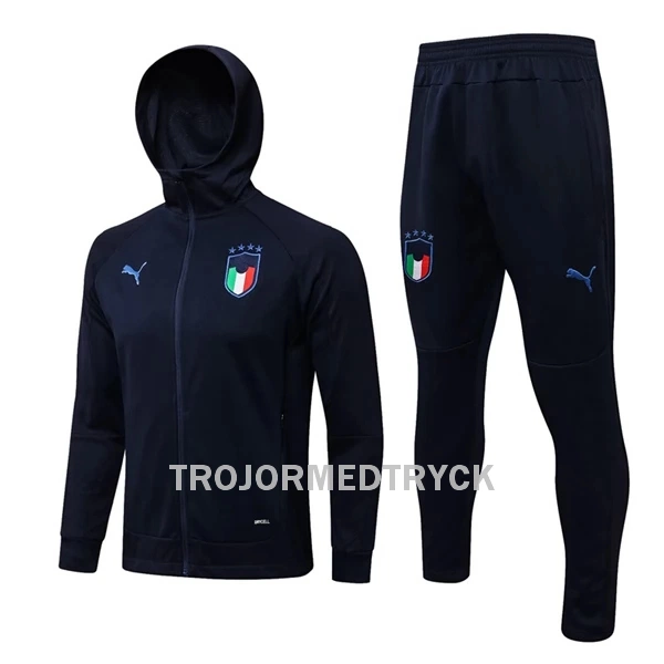 Italien - Hoodie Träningsjacka kostymer 22/23 Blå