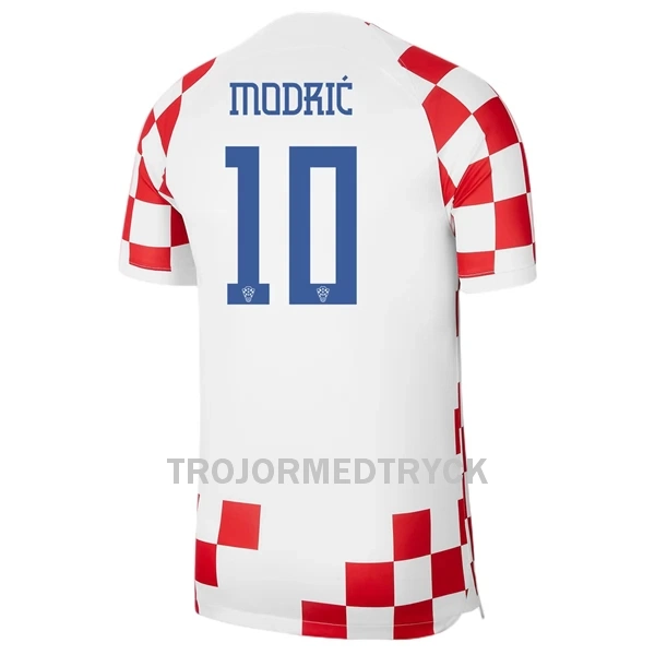 Kroatien Modrić 10 VM 2022 Fotbollströja Hemma