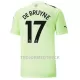 Manchester City De Bruyne 17 Fotbollströja Tredje 22/23