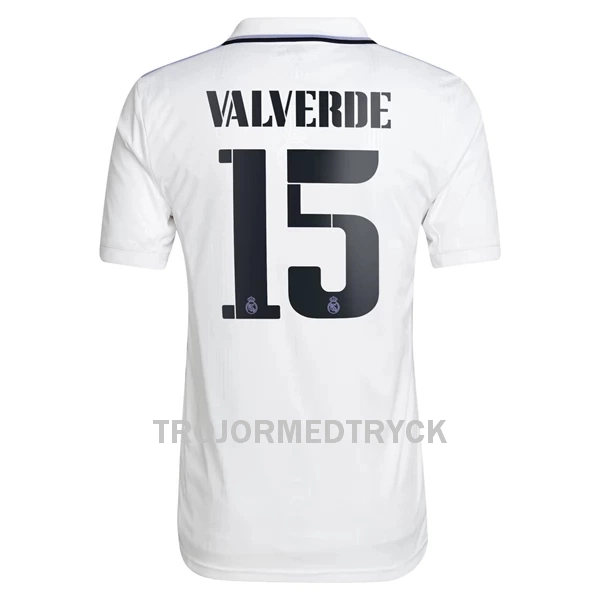 Real Madrid Valverde 15 Fotbollströja Hemma 22/23