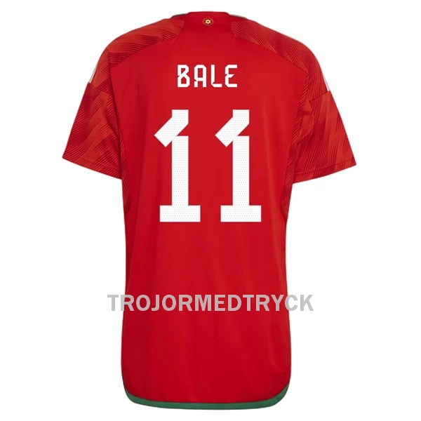 Wales Bale 11 VM 2022 Fotbollströja Hemma