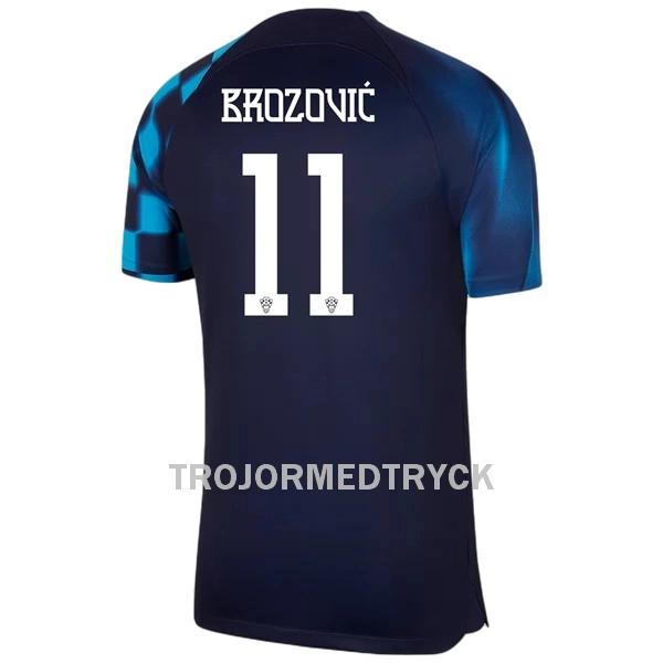 Kroatien Brozovic 11 VM 2022 Fotbollströja Borta