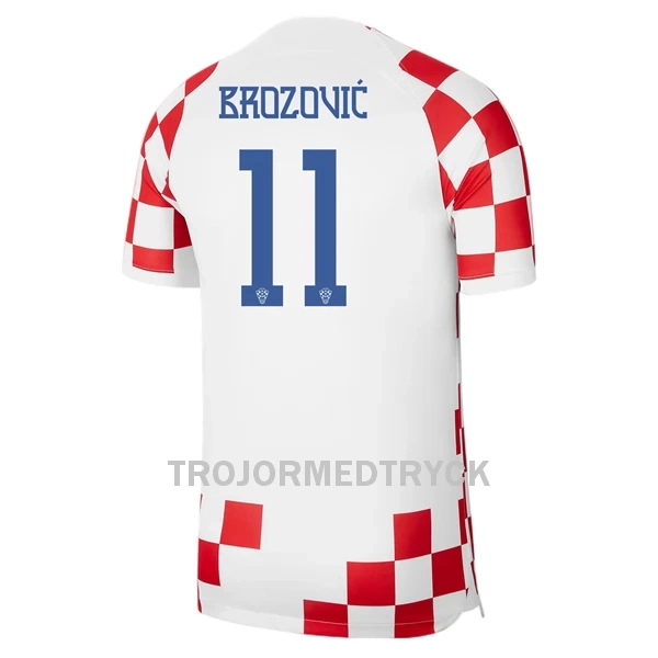 Kroatien Brozovic 11 VM 2022 Fotbollströja Hemma