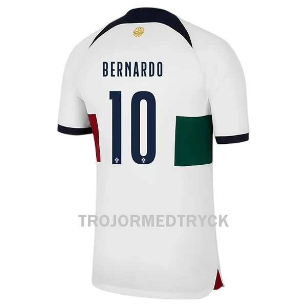 Portugal Bernardo 10 VM 2022 Fotbollströja Borta