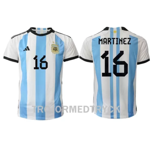 Argentina Lisandro Martinez 16 VM 2022 Fotbollströja Hemma