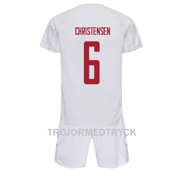 Danmark Andreas Christensen 6 VM 2022 Fotbollströja Barn Borta