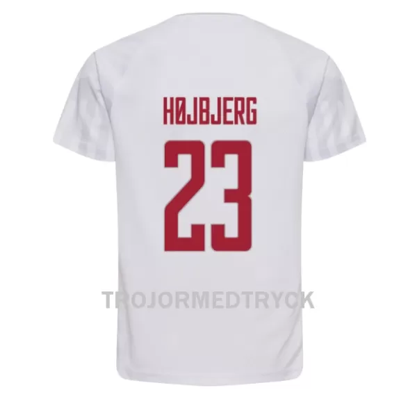 Danmark Pierre-Emile Hojbjerg 23 VM 2022 Fotbollströja Borta