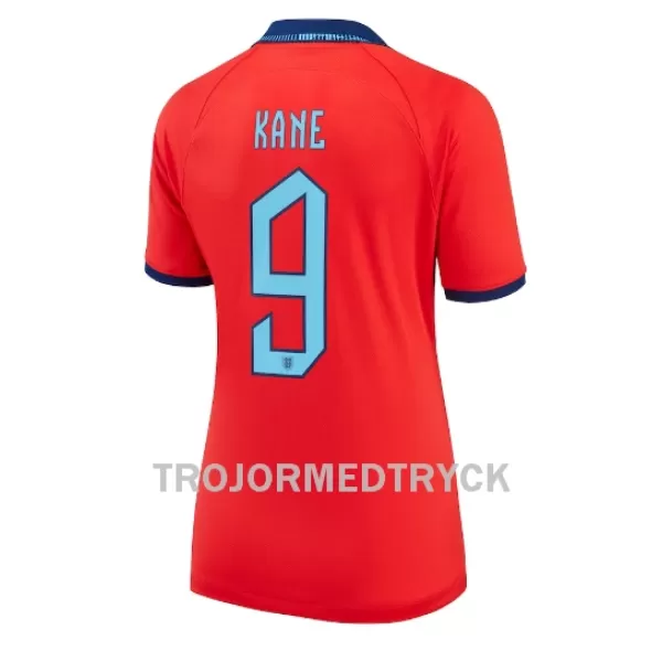 England Harry Kane 9 VM 2022 Fotbollströja Dam Borta