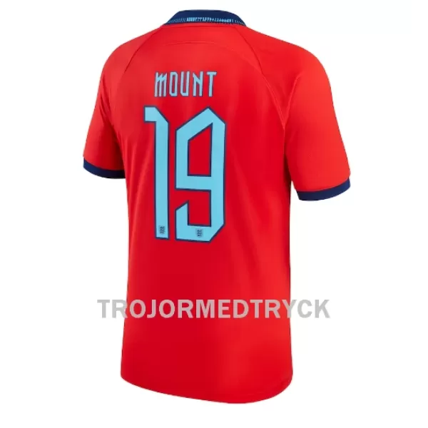 England Mason Mount 19 VM 2022 Fotbollströja Borta