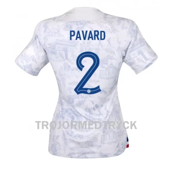 Frankrike Benjamin Pavard 2 VM 2022 Fotbollströja Dam Borta