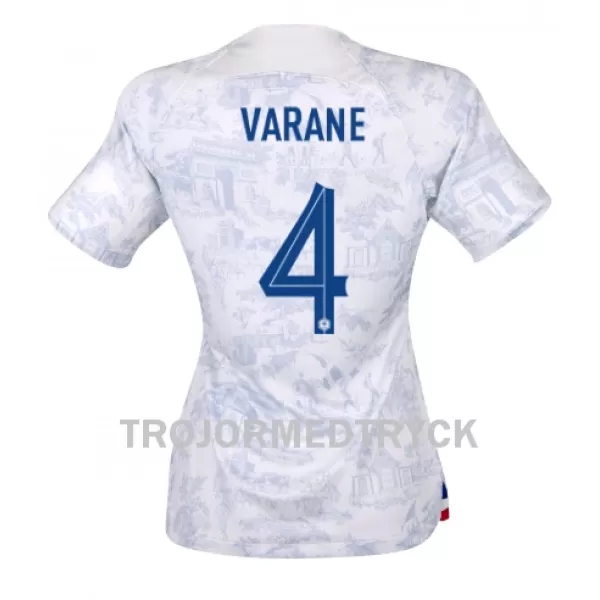 Frankrike Raphael Varane 4 VM 2022 Fotbollströja Dam Borta