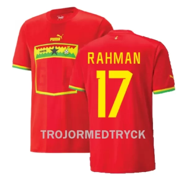 Ghana Baba Rahman 17 VM 2022 Fotbollströja Borta