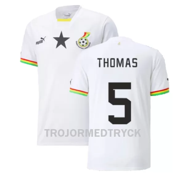 Ghana Thomas Partey 5 VM 2022 Fotbollströja Hemma