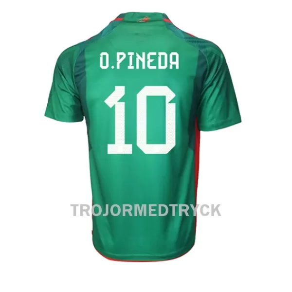 Mexiko Orbelin Pineda 10 VM 2022 Fotbollströja Hemma