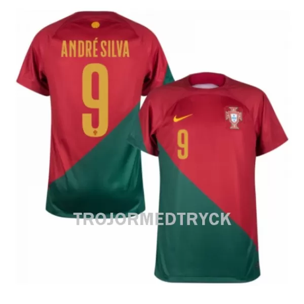 Portugal Andre Silva 9 VM 2022 Fotbollströja Hemma