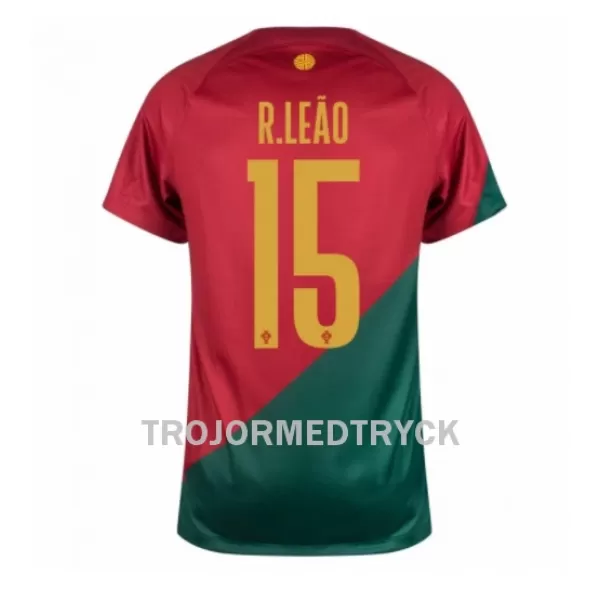 Portugal Rafael Leao 15 VM 2022 Fotbollströja Hemma