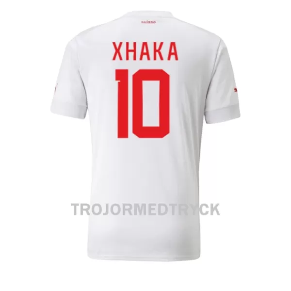 Schweiz Granit Xhaka 10 VM 2022 Fotbollströja Borta