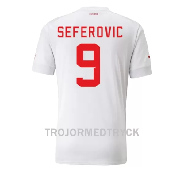 Schweiz Haris Seferovic 9 VM 2022 Fotbollströja Borta