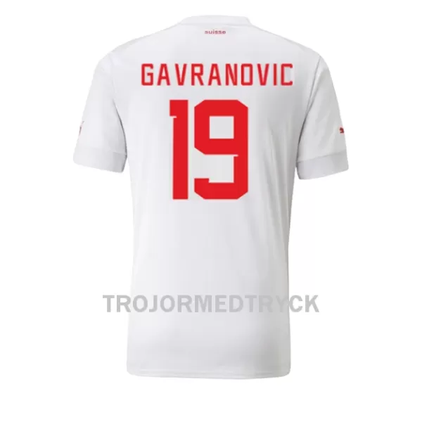 Schweiz Mario Gavranovic 19 VM 2022 Fotbollströja Borta