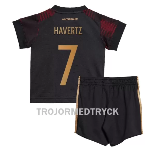 Tyskland Kai Havertz 7 VM 2022 Fotbollströja Barn Borta