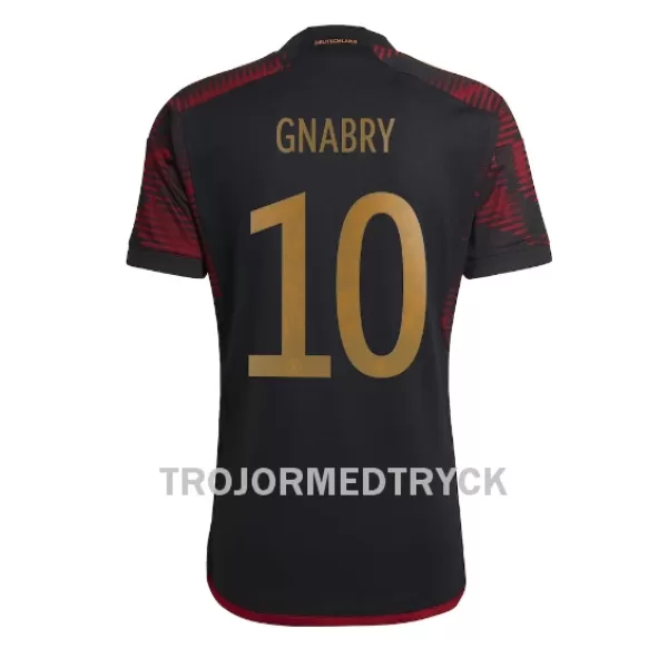 Tyskland Serge Gnabry 10 VM 2022 Fotbollströja Borta