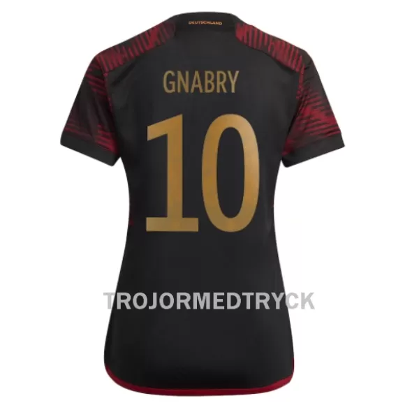 Tyskland Serge Gnabry 10 VM 2022 Fotbollströja Dam Borta