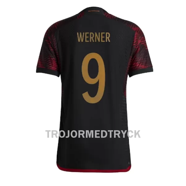 Tyskland Timo Werner 9 VM 2022 Fotbollströja Borta