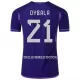 Argentina DYBALA 21 VM 2022 Fotbollströja Borta